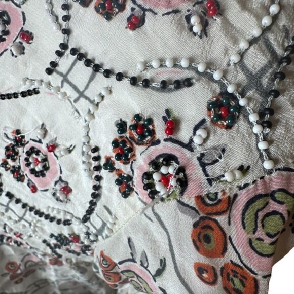 Anthro Floreat peasant blouse top 10 - Picture 8 of 14